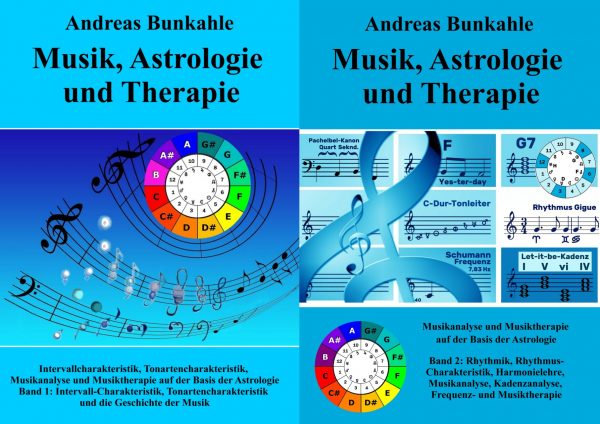 Buchserie Musik und Astrologie und Therapie Band 1 2 Bunkahle