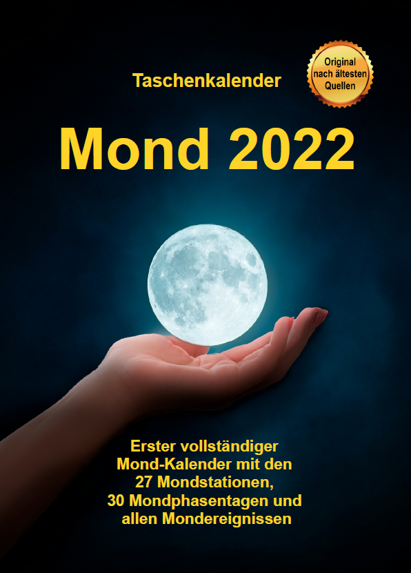 Kalender Taschenkalender Mond 2022 Bunkahle