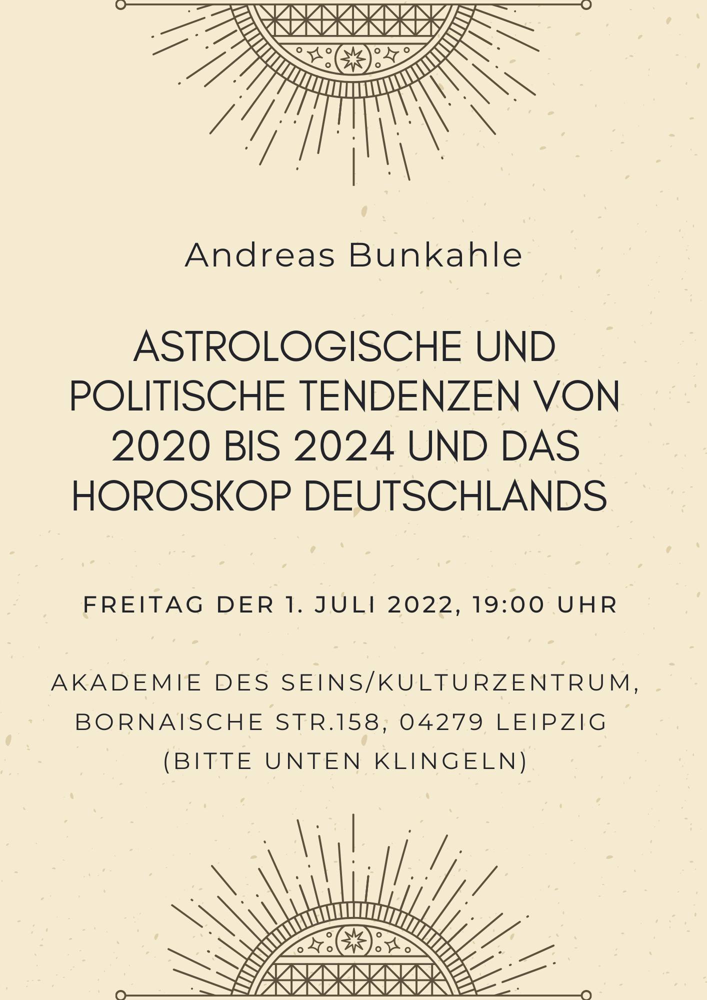 Astrologische und politische Tendenzen von 2020 bis 2024 und das Horoskop Deutschlands